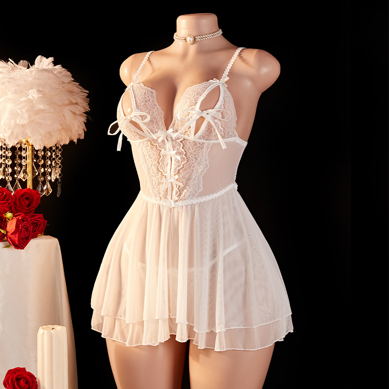 Transparent Sexy Woman Lingeri - Lace Bralette Set ulasan dan harga