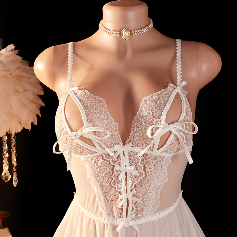 Transparent Sexy Woman Lingeri - Lace Bralette Set ulasan dan harga